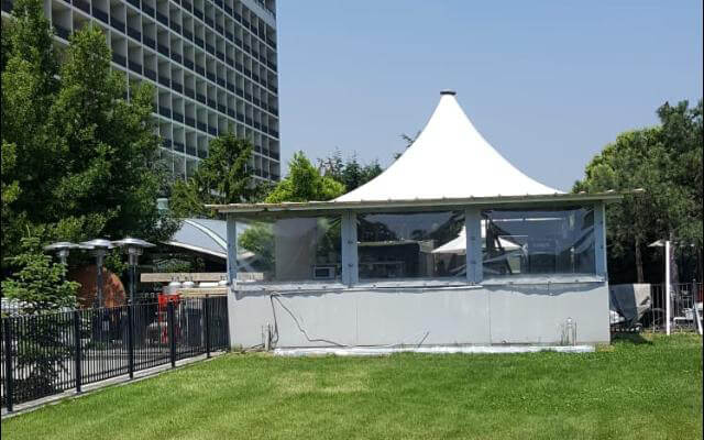 gazebo kubbeli çadır